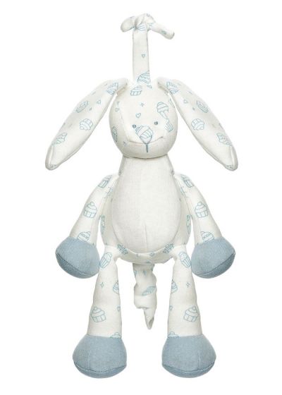 Teddykompaniet Diinglisar Organic spilledåse 25 cm - blå kanin